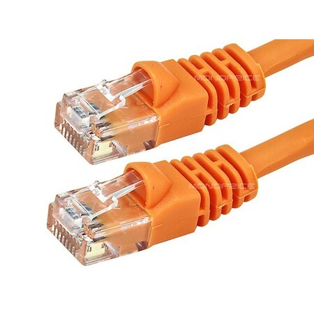 Monoprice Cat5E Bare Copper Cable, Orange 14 ft. 5569